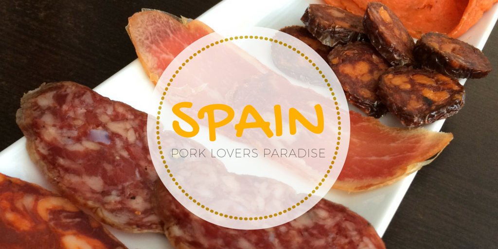 trying ham in spain