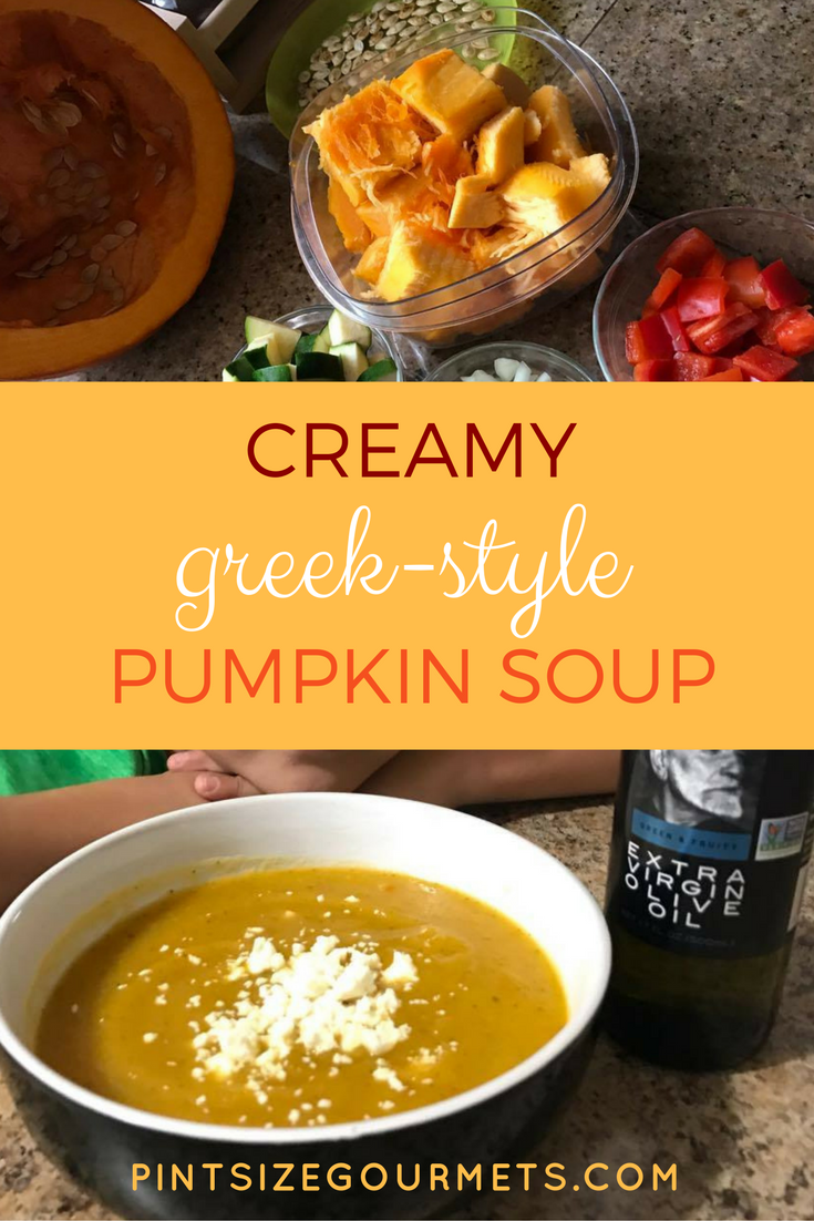 creamy greek-style pumpkin soup