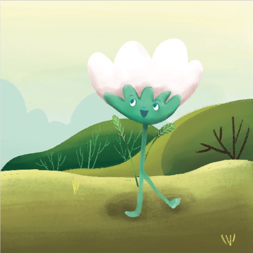 Illustration of Zippy the Feeling Flower