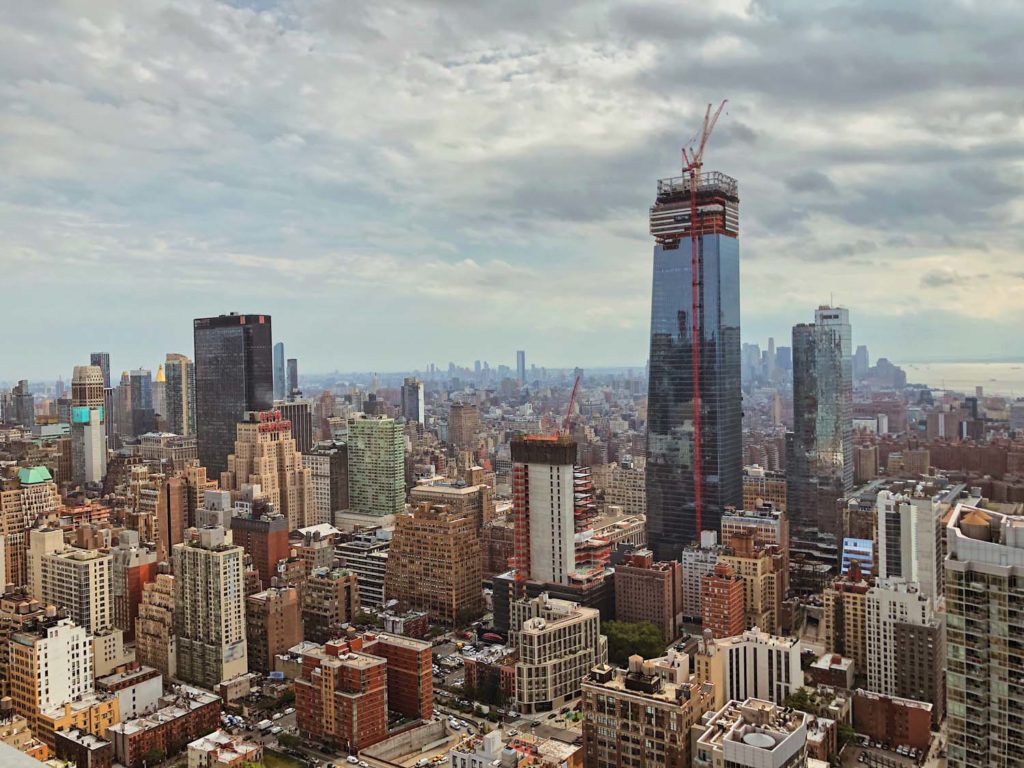 Image of Manhattan skyline from Hudson Yards